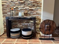 Packung mit 2 Sitzpuffs Cabrera 1 und Cabrera 2