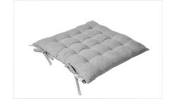 Confezione da 6 cuscini per sedia chambray grigi 45x45 cm