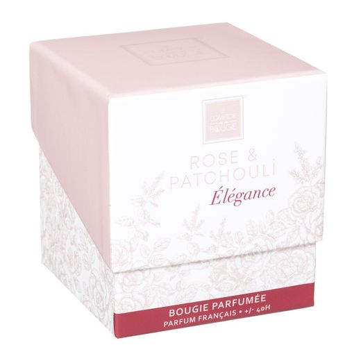 Confezione di candele e diffusori profumati alla rosa e patchuli