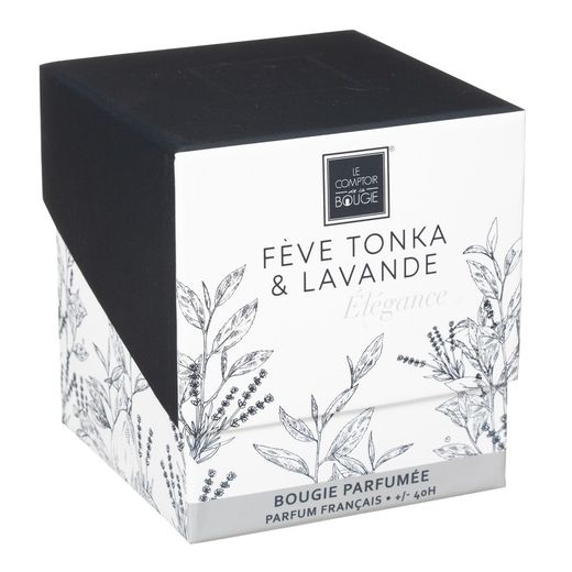 Confezione di candele e diffusori profumati alla Tonka e Lavanda