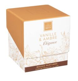 Packung mit Duftkerze und Diffusor „Vanilla Amber“.