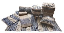 Jean-Pack mit Hocker, Decke und Kissen