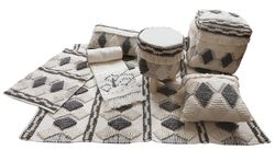 Paris Pack mit Hocker, Pouf, Teppich, Decke und Kissen