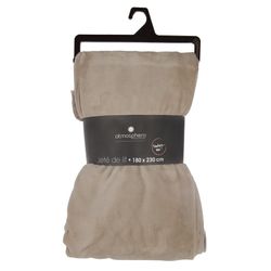 Plaid franella Beige 180x230 cm