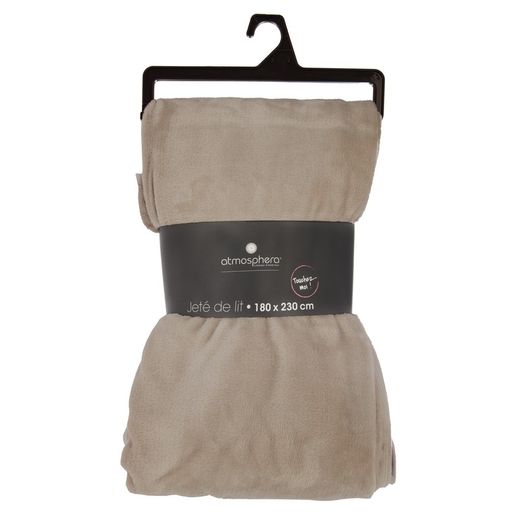 Plaid franella Beige 180x230 cm