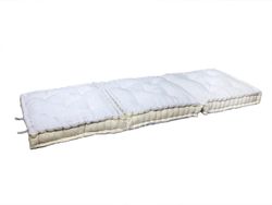 Puff modular 3 en 1 color beige de algodón 100%