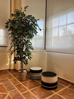 Packung mit 2 Sitzpuffs Cabrera 1 und Cabrera 2