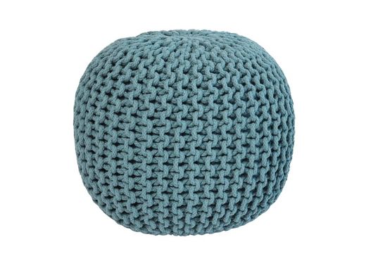 Pouf Tricot 42X40 cm Slate