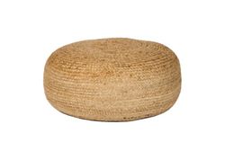 Pouf Cookie  en jute tréssée 55x20 cm