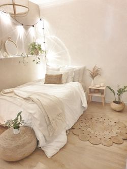 Pouf Cookie  en jute tréssée 55x20 cm