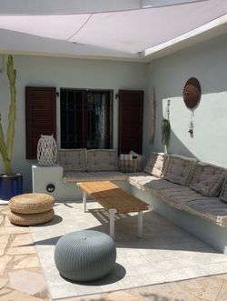 Schienale beige chambray 60x40x20