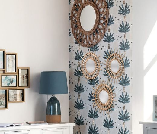 Set mit 3 Korbspiegeln Sonne Durchmesser 28 cm