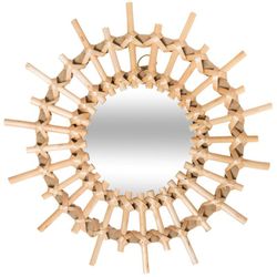 Set mit 3 Korbspiegeln Sonne Durchmesser 28 cm