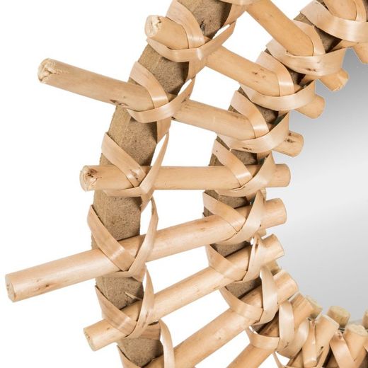 Set mit 3 Korbspiegeln Sonne Durchmesser 28 cm