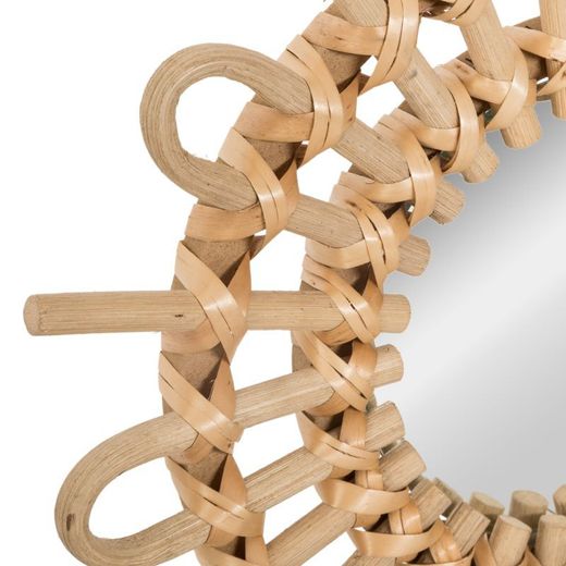 Set mit 3 Korbspiegeln Sonne Durchmesser 28 cm