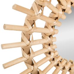 Set mit 3 Korbspiegeln Sonne Durchmesser 28 cm