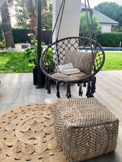 Weißer Hängesessel Durchmesser 60 cm