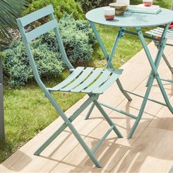 Packung mit grünem Greensboro-Tisch und 2 Stühlen