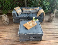 Coussin en forme de L  pour canapé modulable - 80X80X43 cm