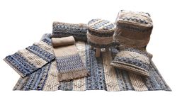 Jean-Pack mit Hocker, Decke und Kissen