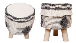 Paris Pack mit Hocker, Pouf, Teppich, Decke und Kissen